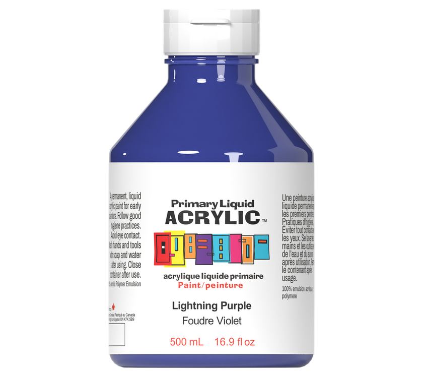 Primary Liquid Acrylic - Lightning Purple - Art Noise