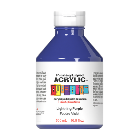 Primary Liquid Acrylic - Lightning Purple - Art Noise