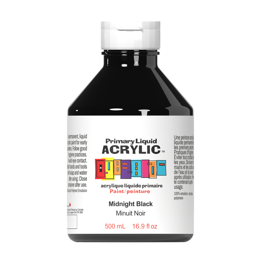 Primary Liquid Acrylic - Midnight Black - Art Noise