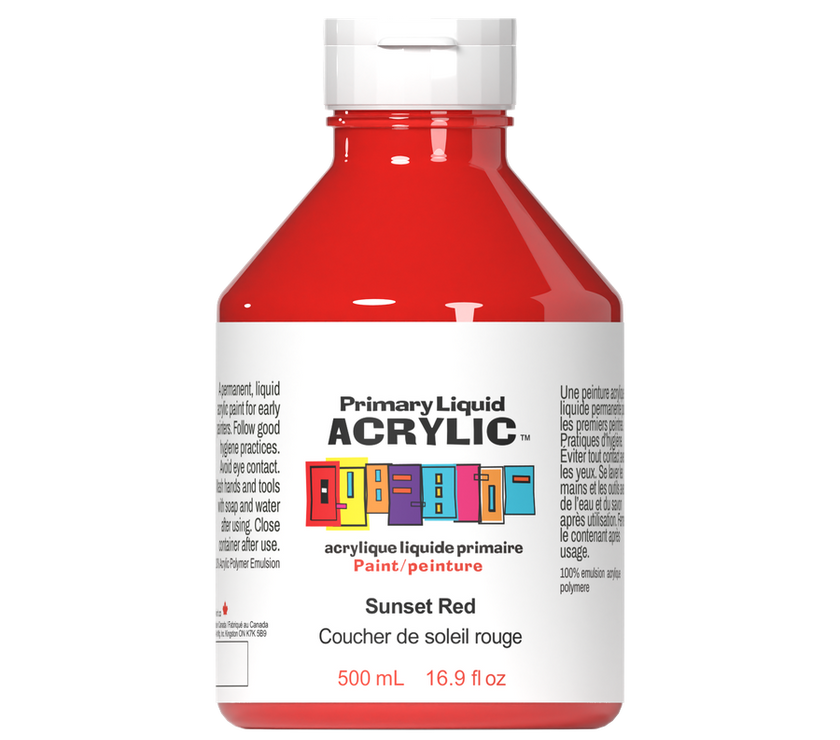 Primary Liquid Acrylic - Sunset Red - Art Noise