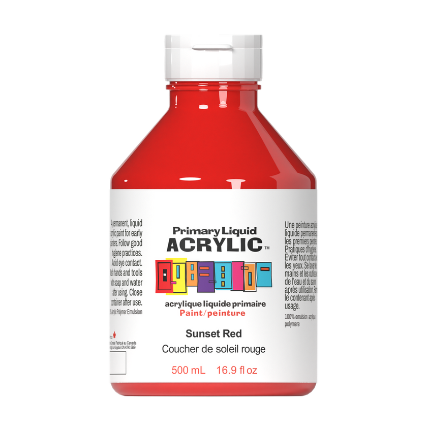 Primary Liquid Acrylic - Sunset Red - Art Noise