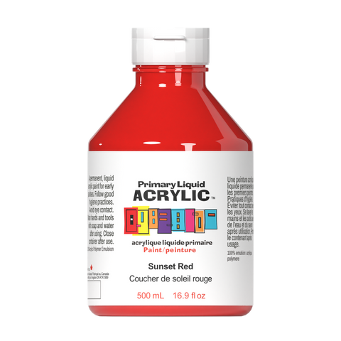 Primary Liquid Acrylic - Sunset Red - Art Noise Primary Liquid Acrylic - Sunset Red Primary Liquid Acrylic Kid's Paint art-noise.myshopify.com primary-liquid-acrylic-sunset-red