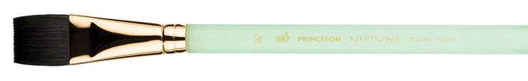 Princeton - Neptune Synthetic Squirrel - Short Handle - Aquarelle Square Wash - Art Noise