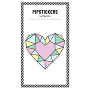 Pipsticks Stickers - Big Puffy Diamond Heart - Art Noise