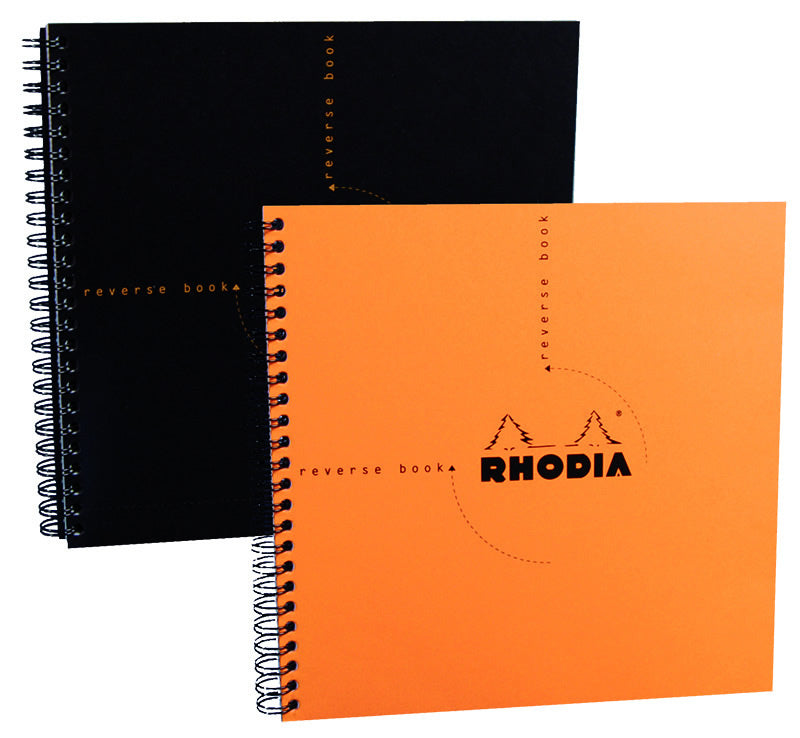 RHODIA REVERSE BOOK 8.25x8.25 BLACK (4558840004695)