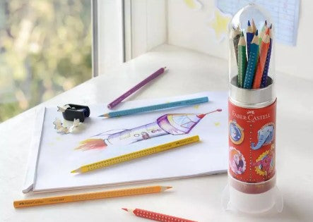 Faber-Castell - Grip Coloured Pencils - Rocket Set (4654982234199)