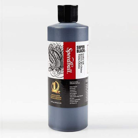 Speedball - Super Black India Ink - 16 oz. - Art Noise Speedball - Super Black India Ink - 16 oz. Speedball Ink art-noise.myshopify.com speedball-super-black-india-ink-16-oz-2