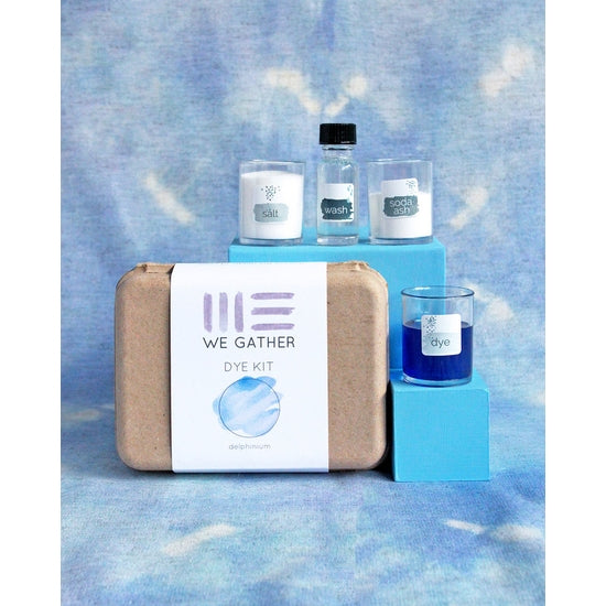 We Gather - Shibori Dyeing Kit - Delphinium Blue - Art Noise