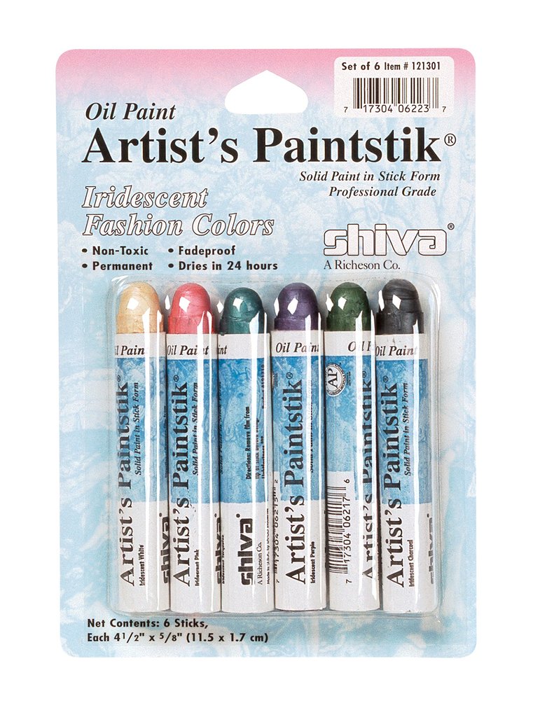 Jack Richeson - Shiva Paintstik - Set of 6 Iridescent Fashion Colours - Art Noise