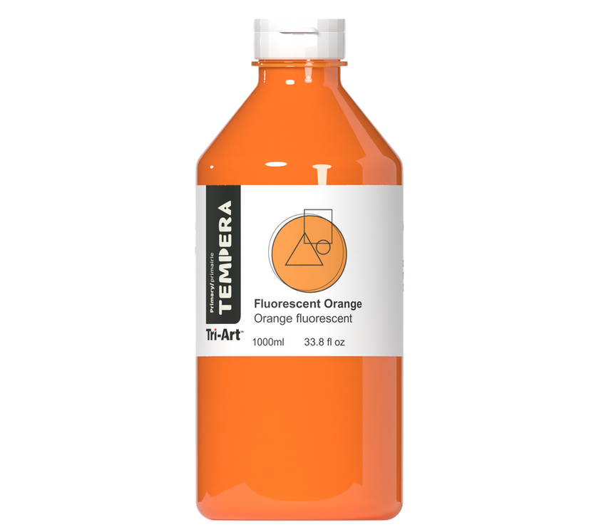 Primary Liquid Tempera - Fluorescent Orange - Art Noise