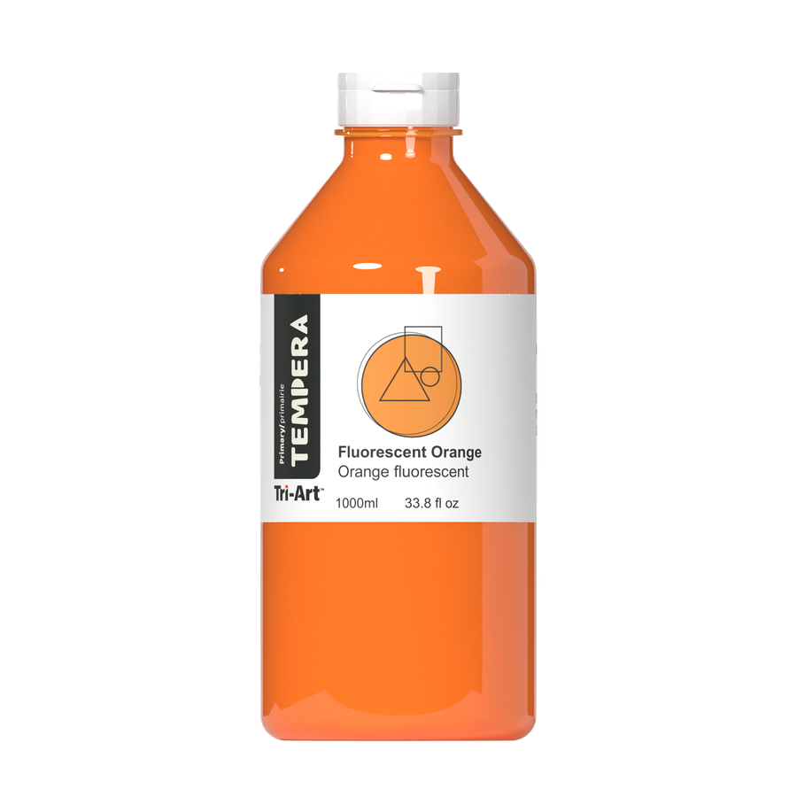Primary Liquid Tempera - Fluorescent Orange - Art Noise