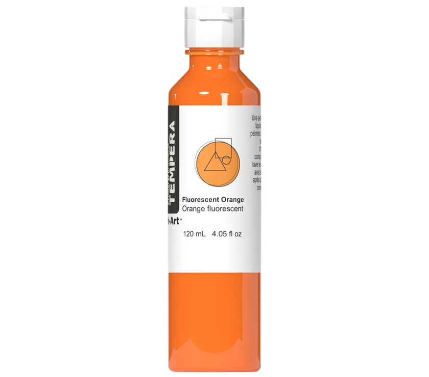 Primary Liquid Tempera - Fluorescent Orange - Art Noise