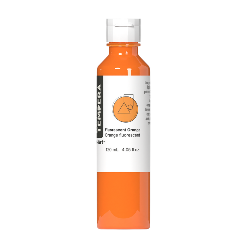 Primary Liquid Tempera - Fluorescent Orange - Art Noise