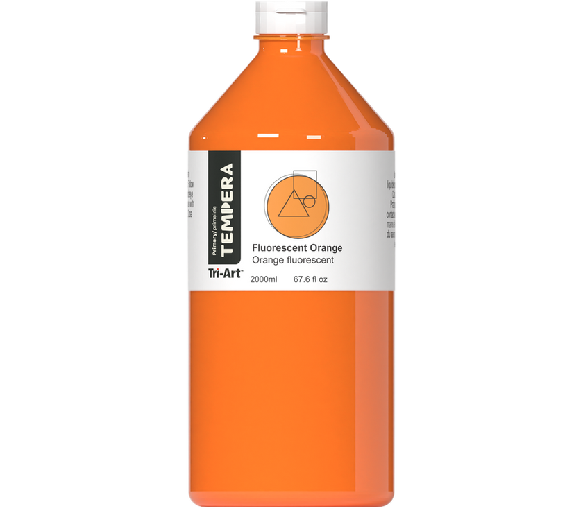 Primary Liquid Tempera - Fluorescent Orange - Art Noise