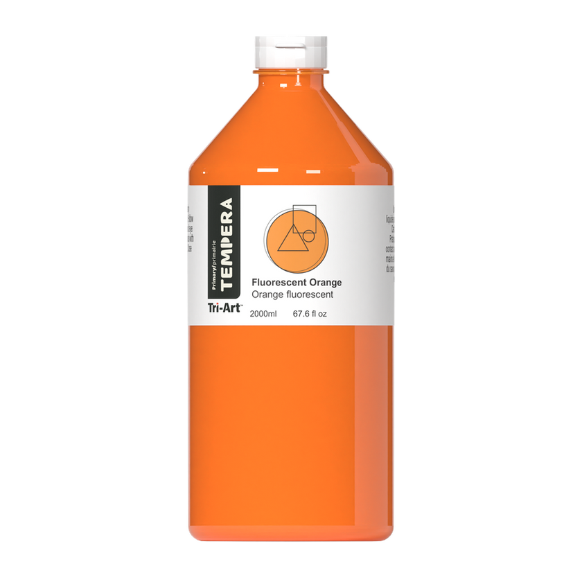 Primary Liquid Tempera - Fluorescent Orange - Art Noise