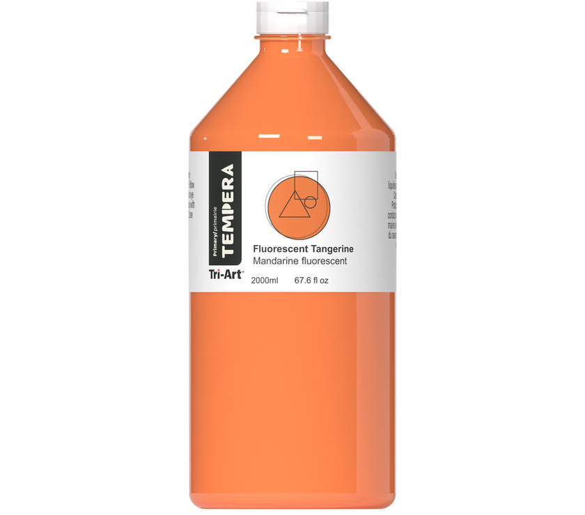Primary Liquid Tempera - Fluorescent Tangerine - Art Noise
