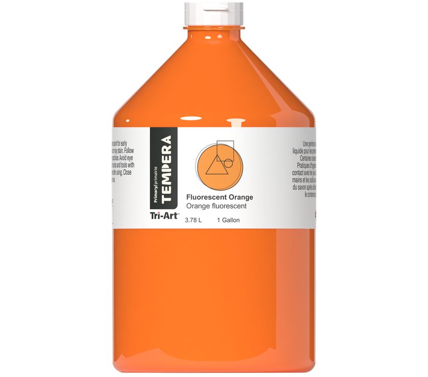 Primary Liquid Tempera - Fluorescent Orange - Art Noise