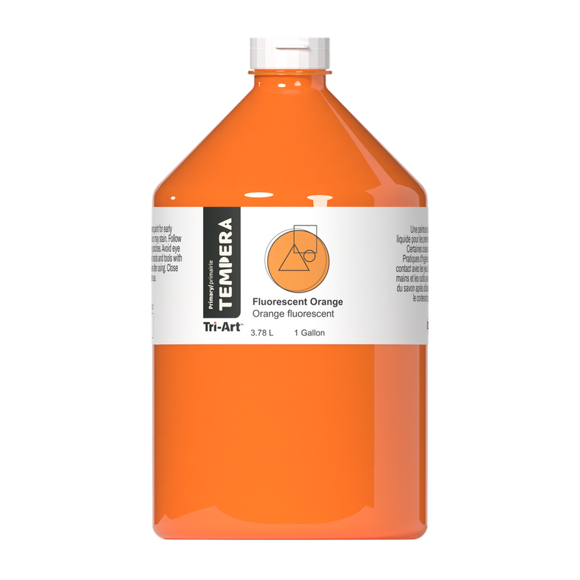 Primary Liquid Tempera - Fluorescent Orange - Art Noise