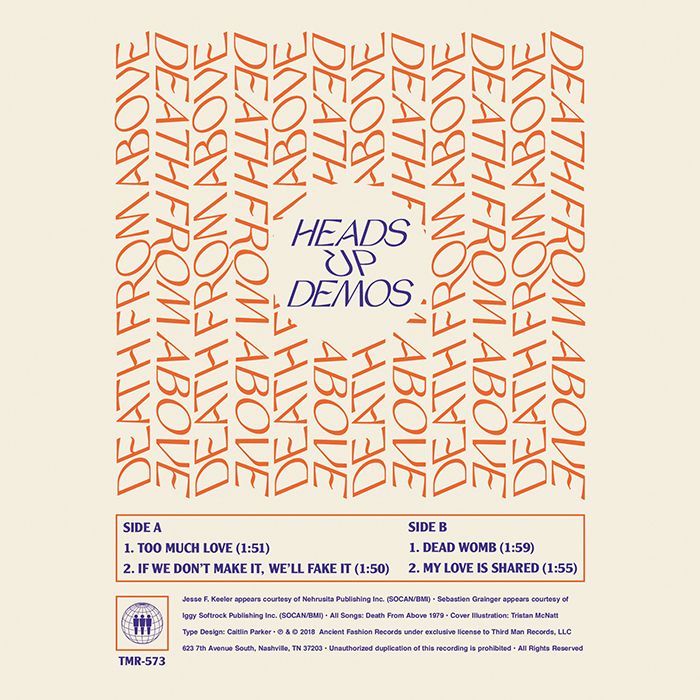 DEATH FROM ABOVE HEADS UP DEMOS 7&quot;