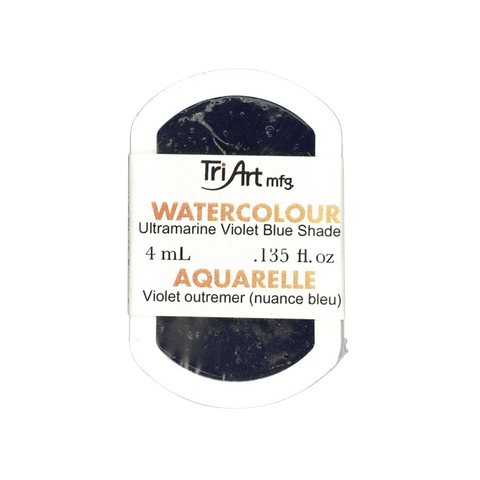 Tri-Art Water Colour Pans - Ultramarine Violet Blue Shade - 4 mL - Art Noise