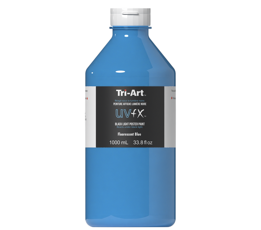 UVFX Black Light Poster Paint - Fluorescent Blue - Art Noise
