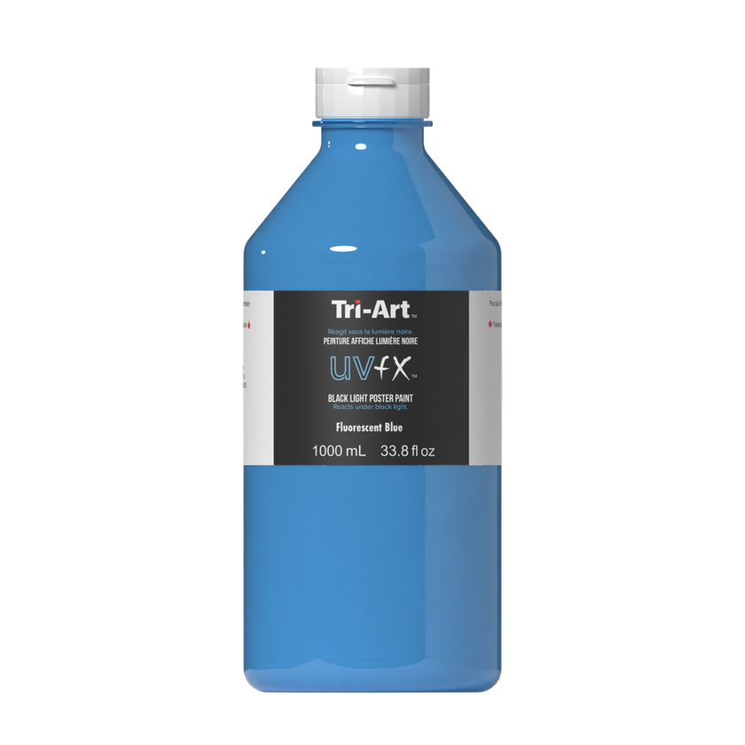 UVFX Black Light Poster Paint - Fluorescent Blue - Art Noise