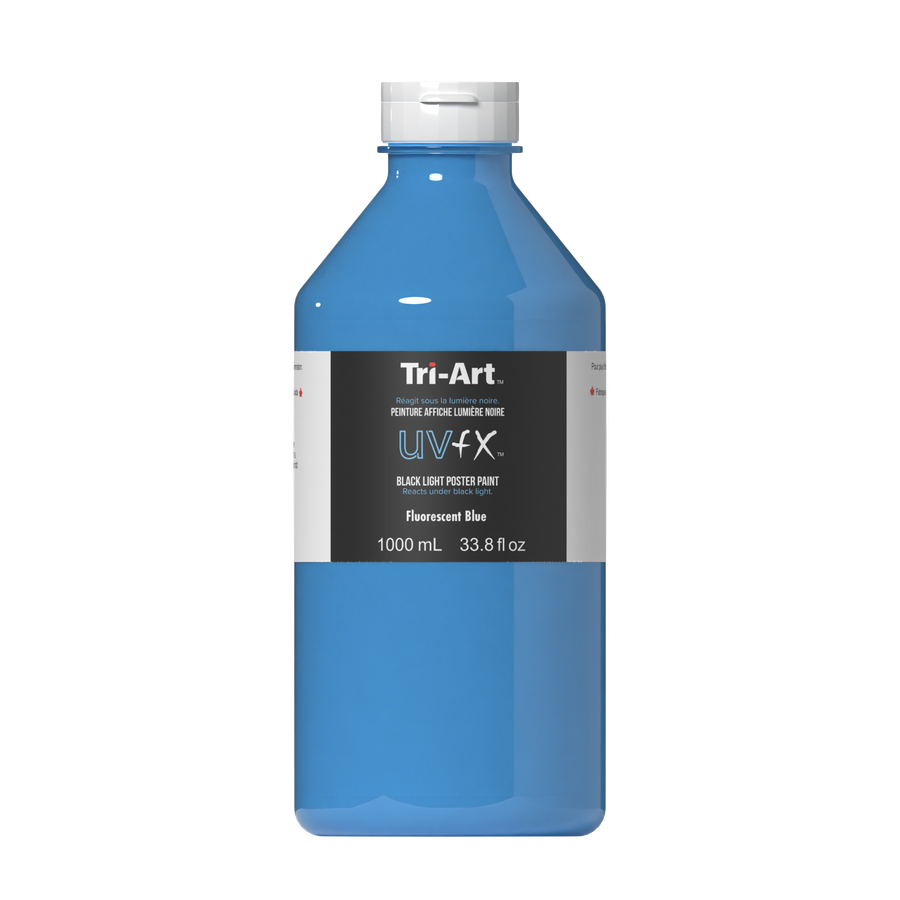 UVFX Black Light Poster Paint - Fluorescent Blue - Art Noise