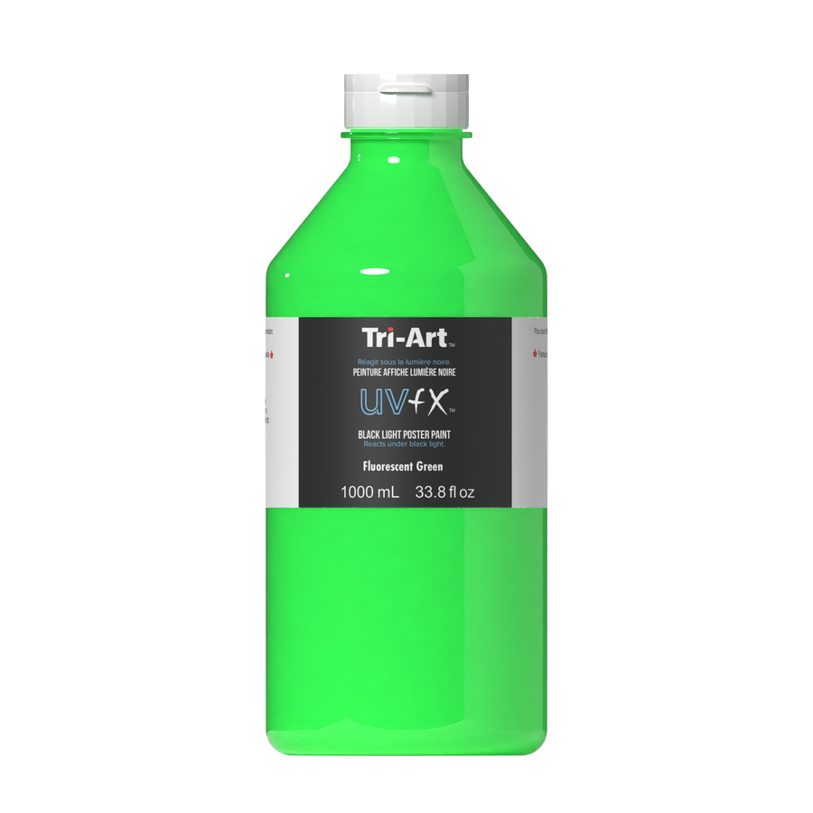 UVFX Black Light Poster Paint - Fluorescent Green - Art Noise