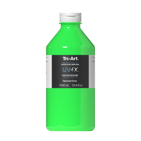 UVFX Black Light Poster Paint - Fluorescent Green - Art Noise