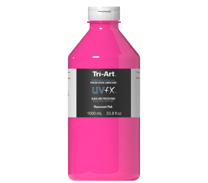 UVFX Black Light Poster Paint - Fluorescent Pink - Art Noise