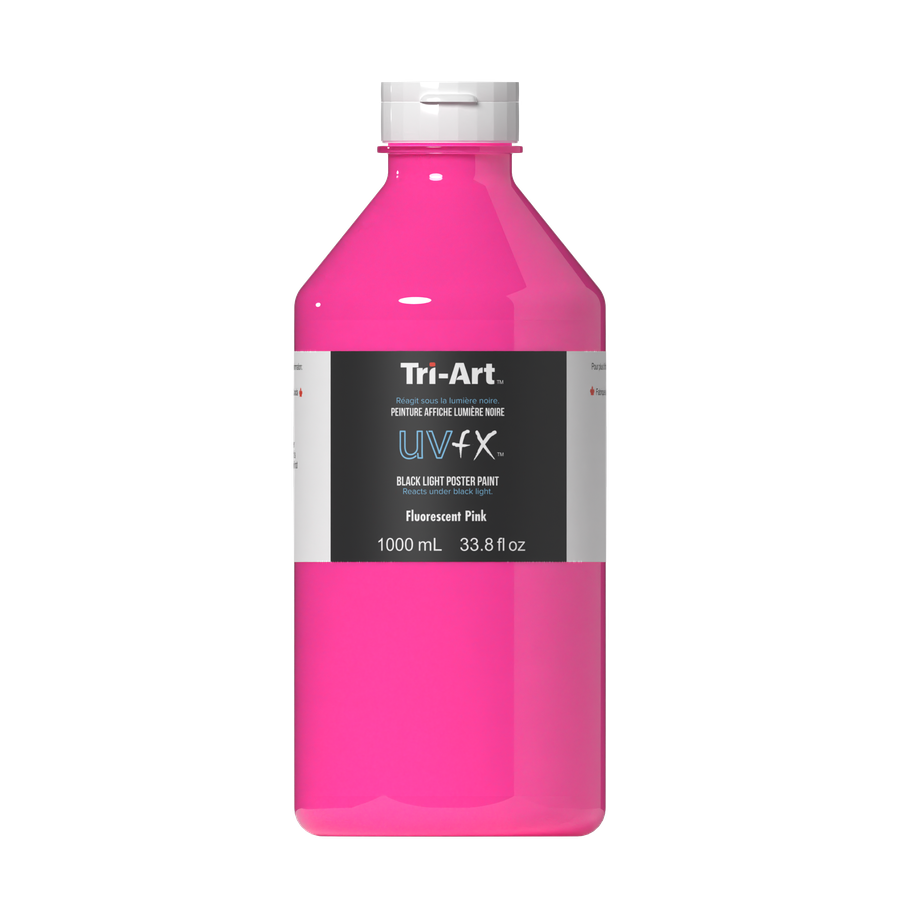 UVFX Black Light Poster Paint - Fluorescent Pink - Art Noise