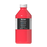 UVFX Black Light Poster Paint - Fluorescent Red - Art Noise