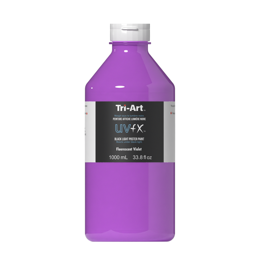 UVFX Black Light Poster Paint - Fluorescent Violet - Art Noise