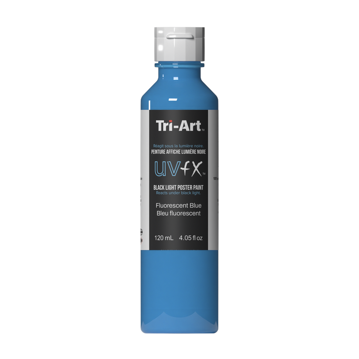 UVFX Black Light Poster Paint - Fluorescent Blue - Art Noise