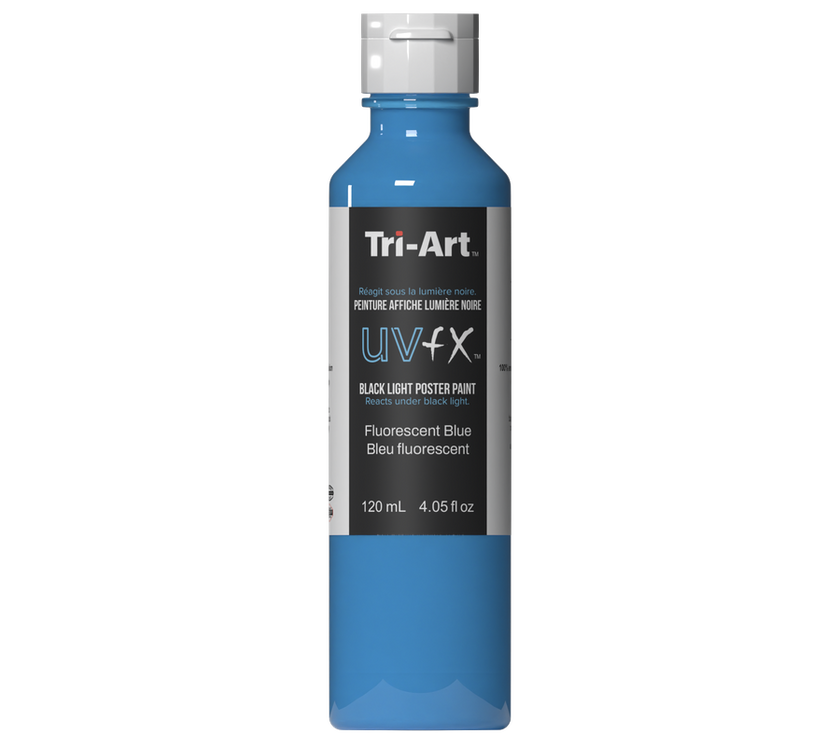 UVFX Black Light Poster Paint - Fluorescent Blue - Art Noise