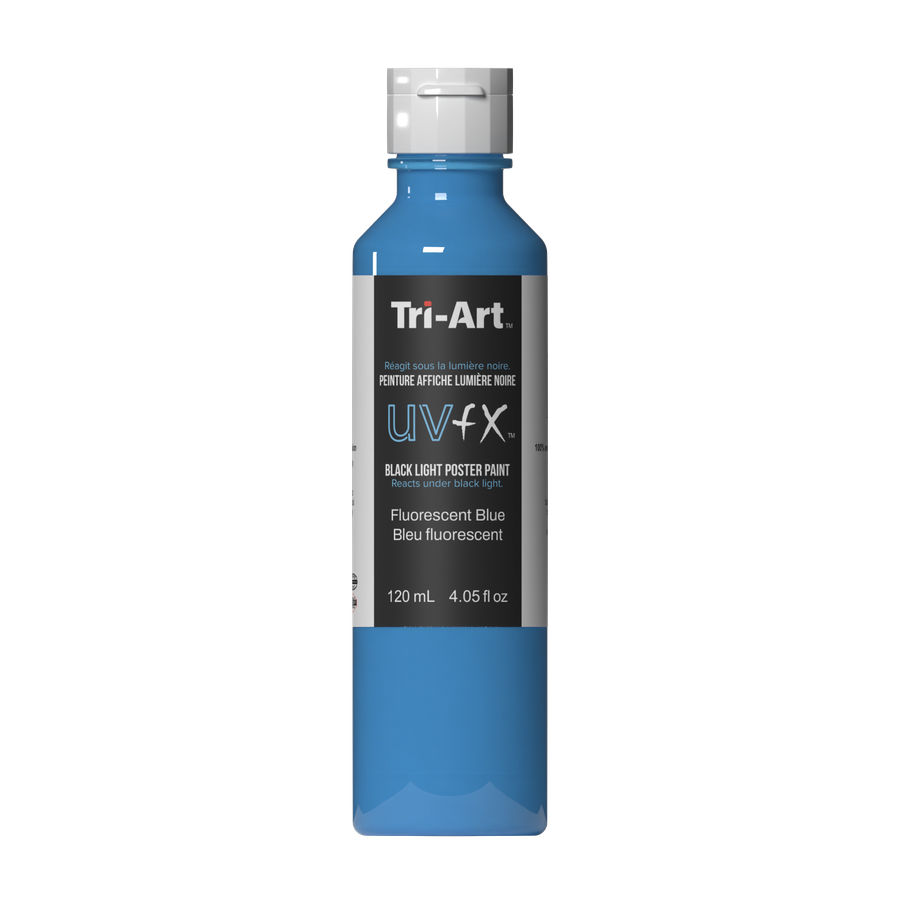 UVFX Black Light Poster Paint - Fluorescent Blue - Art Noise