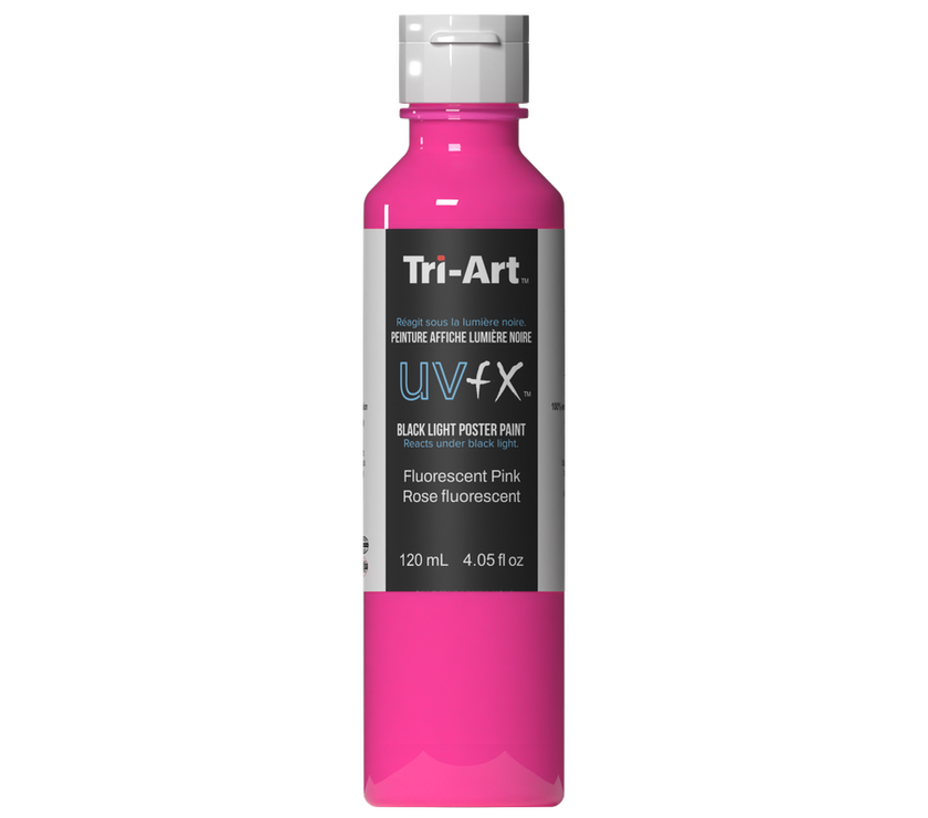 UVFX Black Light Poster Paint - Fluorescent Pink - Art Noise