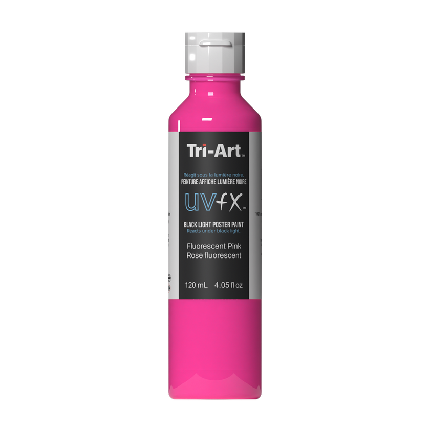 UVFX Black Light Poster Paint - Fluorescent Pink - Art Noise