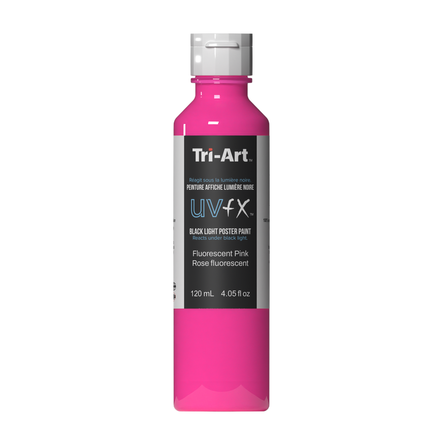 UVFX Black Light Poster Paint - Fluorescent Pink - Art Noise