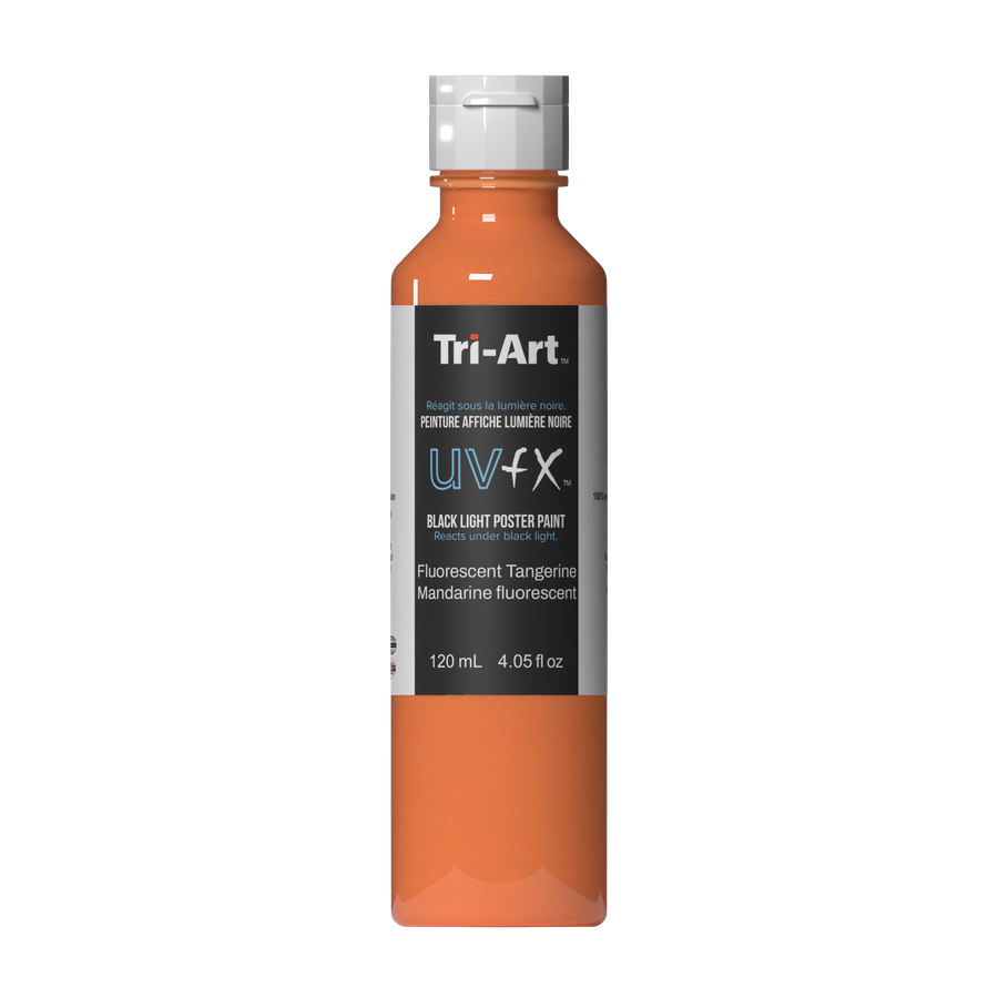 UVFX Black Light Poster Paint - Fluorescent Tangerine - Art Noise