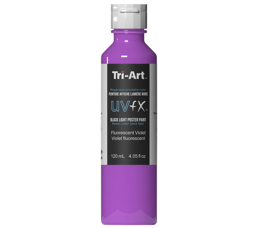 UVFX Black Light Poster Paint - Fluorescent Violet - Art Noise