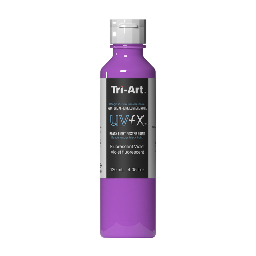 UVFX Black Light Poster Paint - Fluorescent Violet - Art Noise