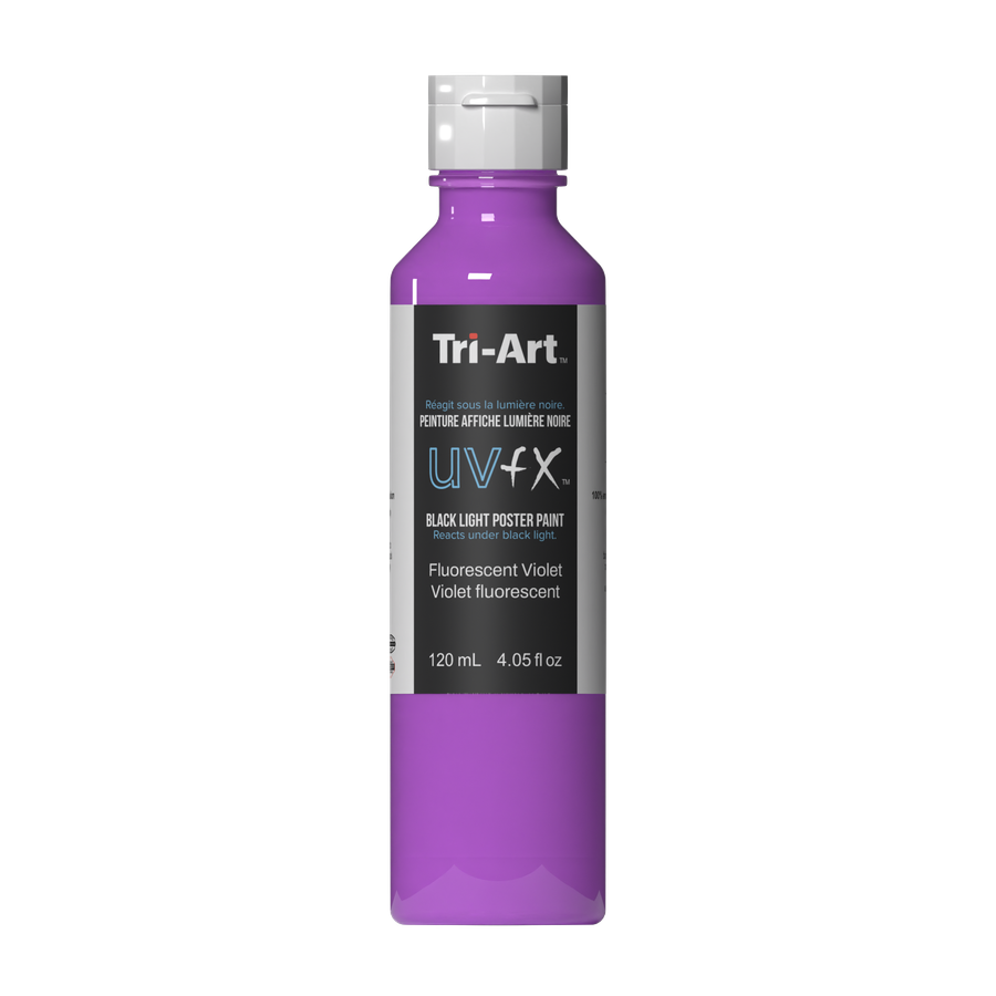 UVFX Black Light Poster Paint - Fluorescent Violet - Art Noise