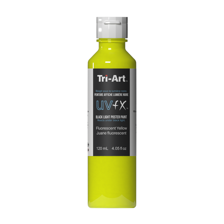 UVFX Black Light Poster Paint - Fluorescent Yellow - Art Noise