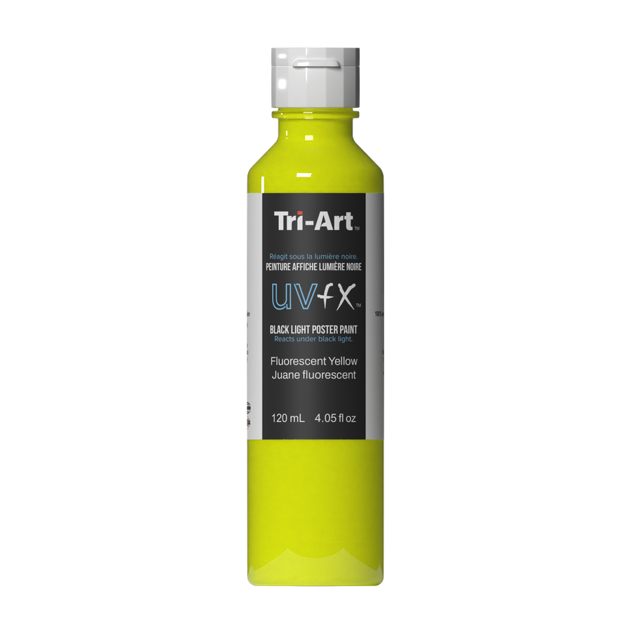 UVFX Black Light Poster Paint - Fluorescent Yellow - Art Noise