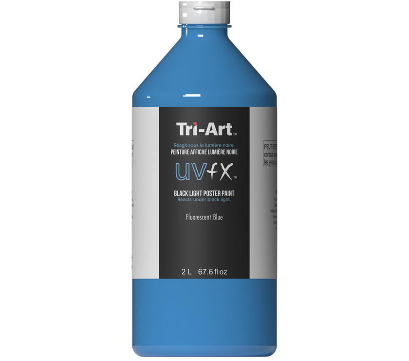 UVFX Black Light Poster Paint - Fluorescent Blue - Art Noise