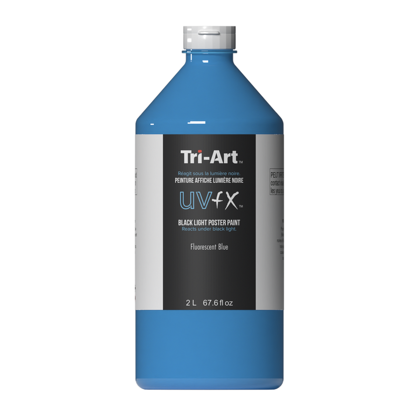 UVFX Black Light Poster Paint - Fluorescent Blue - Art Noise