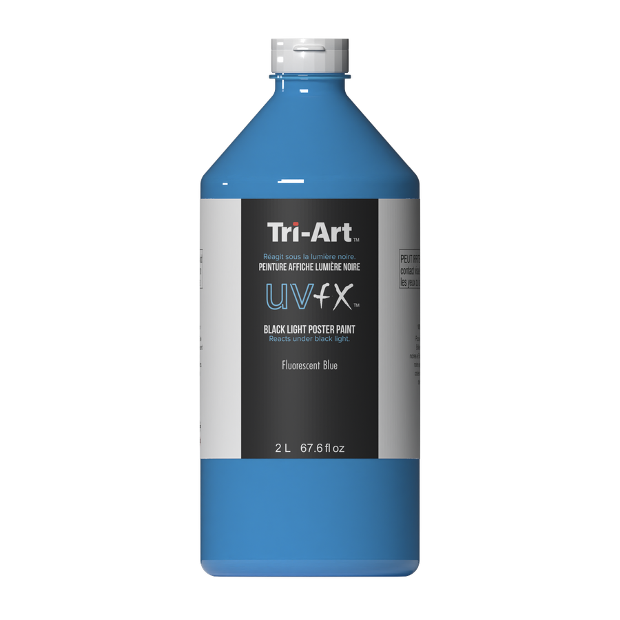 UVFX Black Light Poster Paint - Fluorescent Blue - Art Noise