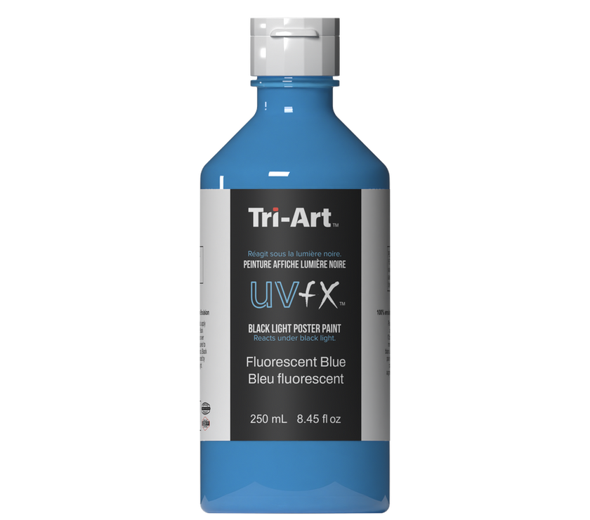 UVFX Black Light Poster Paint - Fluorescent Blue - Art Noise