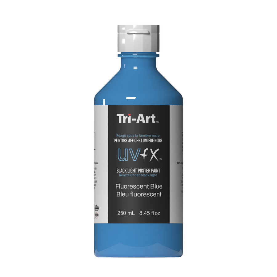 UVFX Black Light Poster Paint - Fluorescent Blue - Art Noise